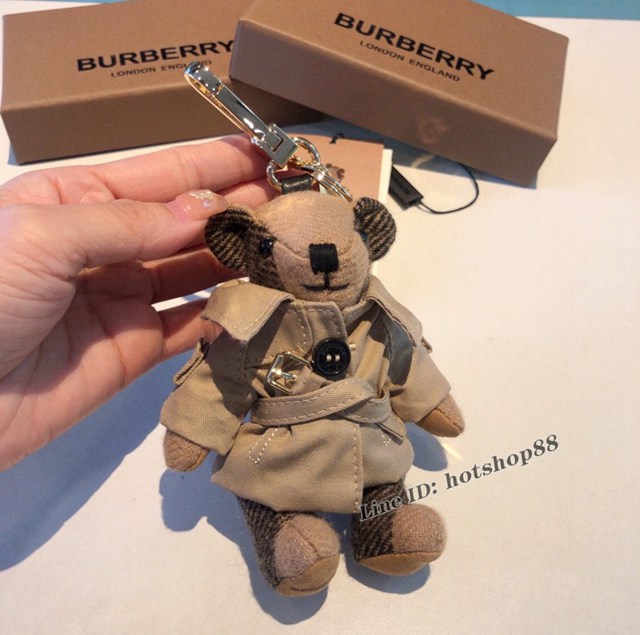 BURBERRY專櫃新款代工廠小熊掛件 巴寶莉風衣熊泰迪熊鑰匙扣掛件 mmyj2700